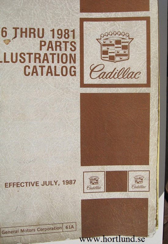 www.hortlund.se 19761981 Cadillac Parts Illustration catalog
