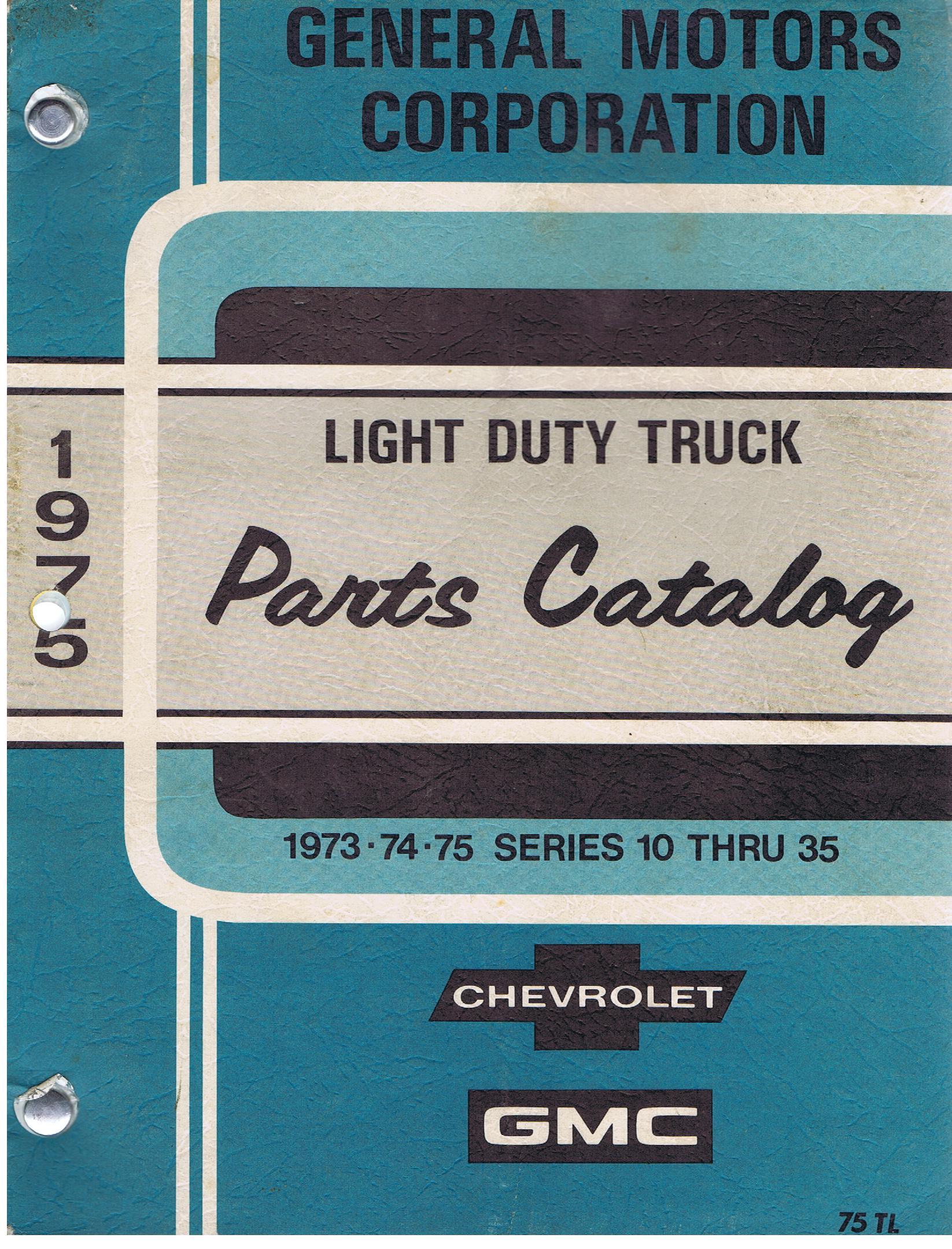 www.hortlund.se 1975 Chevrolet & GMC Light Duty Truck Parts Catalog
