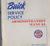 1960 Buick Service Policy Administration Manual