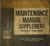 1963 GMC Models 1000 - 5000 Maintenance Manual Supplement
