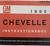 1965 Chevrolet Chevelle Instruktionsbog Dansk