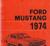 1974 Mustang Instruktionsbok svensk
