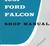 1961 Ford Falcon Shop Manual