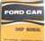 1958 Ford car Shop Manual