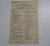 1951 Chevrolet Factory Quality Contol Check Card