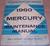 1960 Mercury Maintenance Manual