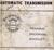 1969 Chevrolet Training Program Booklet Turbo Hydra-Matic 350 Automatic Transmission