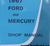 1967 Ford Galaxie Mercury Parklane Monterey Montclair Shop Manual
